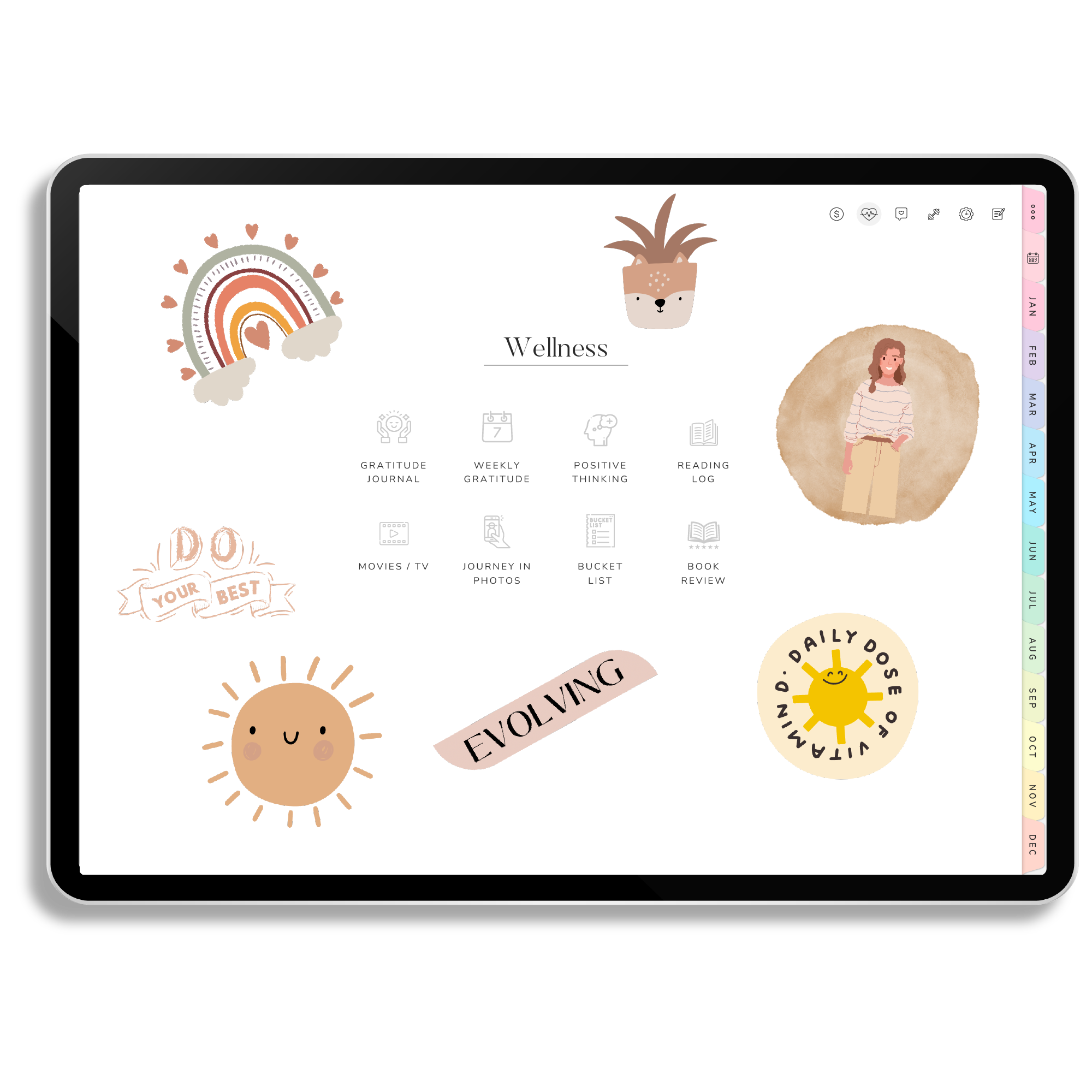 YourDigitalPlanner-Wellness-Stickers YourDigitalPlanner-Wellness-Stickers